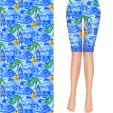 Sailing Away Shorts with Blue Lace Legging